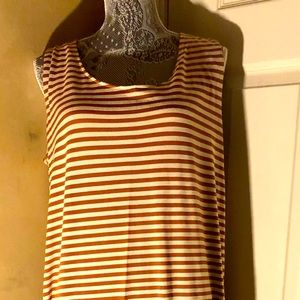 Ladies striped high low maxi dress size 2X